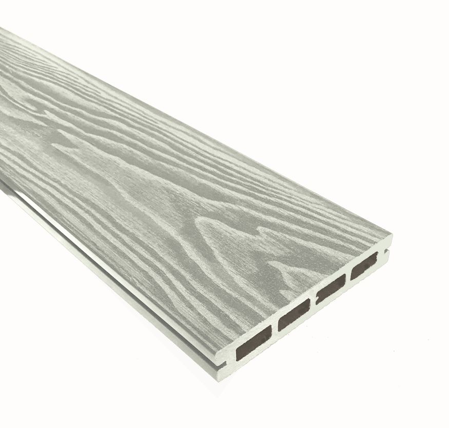 Террасная доска ДПК Terrapol Смарт 3D (пустотелая с пазом) Дуб беленый купить в Новороссийске