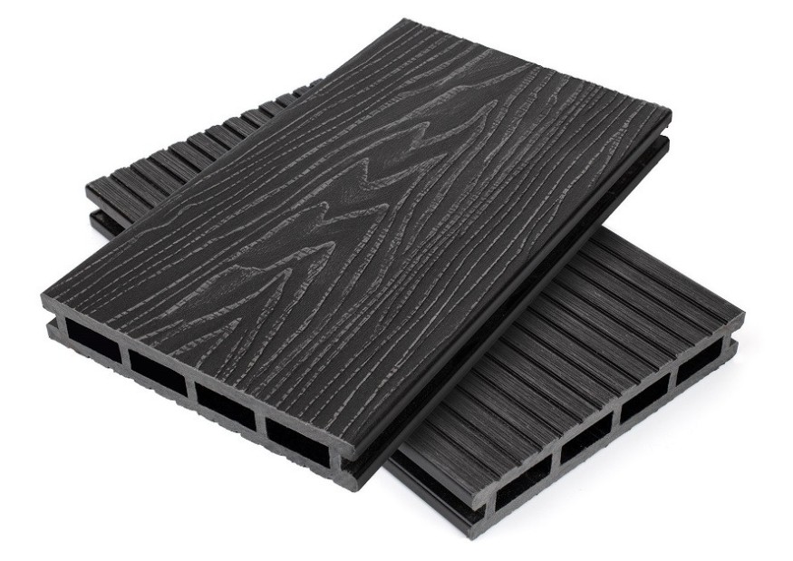 Террасная доска ДПК NanoWood Nature 3D пустотелая цвет Графит купить в Новороссийске
