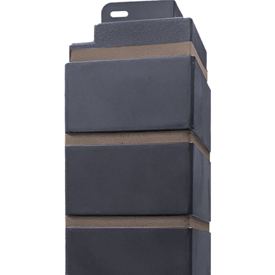 Угол наружный Кирпич облицовочный 3D, Мокрый асфальт купить в Новороссийске