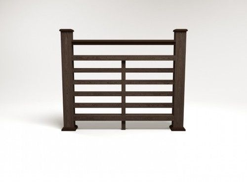 Ограждение из ДПК FG4 в цвете венге купить в Новороссийске