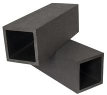 Опорный столб Polivan DENPASAR, черный, без текстуры