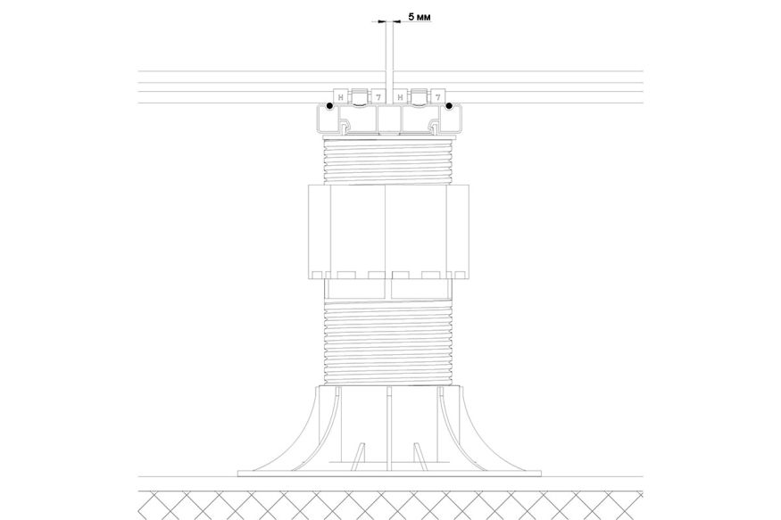 Лага Алюминий Holzhof HILST JOIST стыковочная SLIM MAX купить в Новороссийске