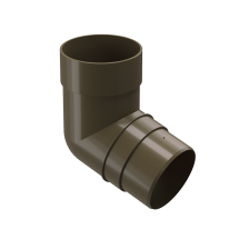 Колено 72˚ для водостока Docke Premium, цвет Каштан.