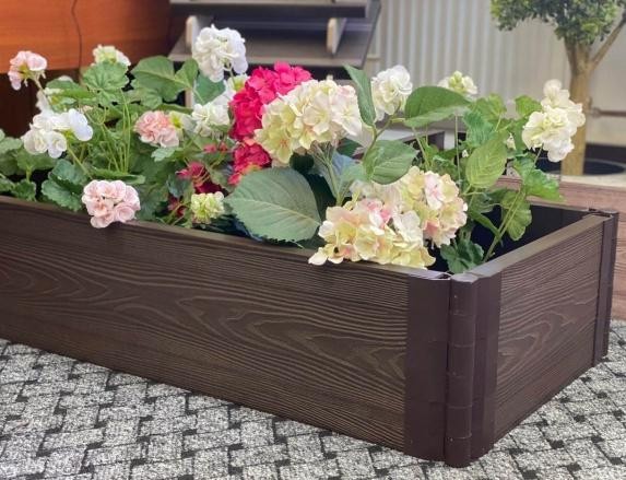 Доска для грядок и клумб из ДПК 3D, 25х150х2950, цвет венге. купить в Новороссийске