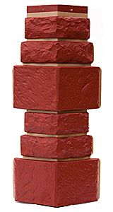 Угол T-Сайдинг, Дикий Камень Красный купить в Новороссийске