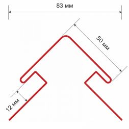 Наружный угол для сайдинга, белый