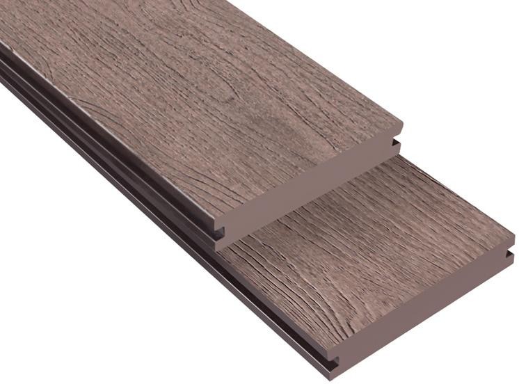 Террасная доска ДПК Outdoor 3D полнотелая NEVADA/CALIFORNIA BROWN коричневый микс. купить в Новороссийске