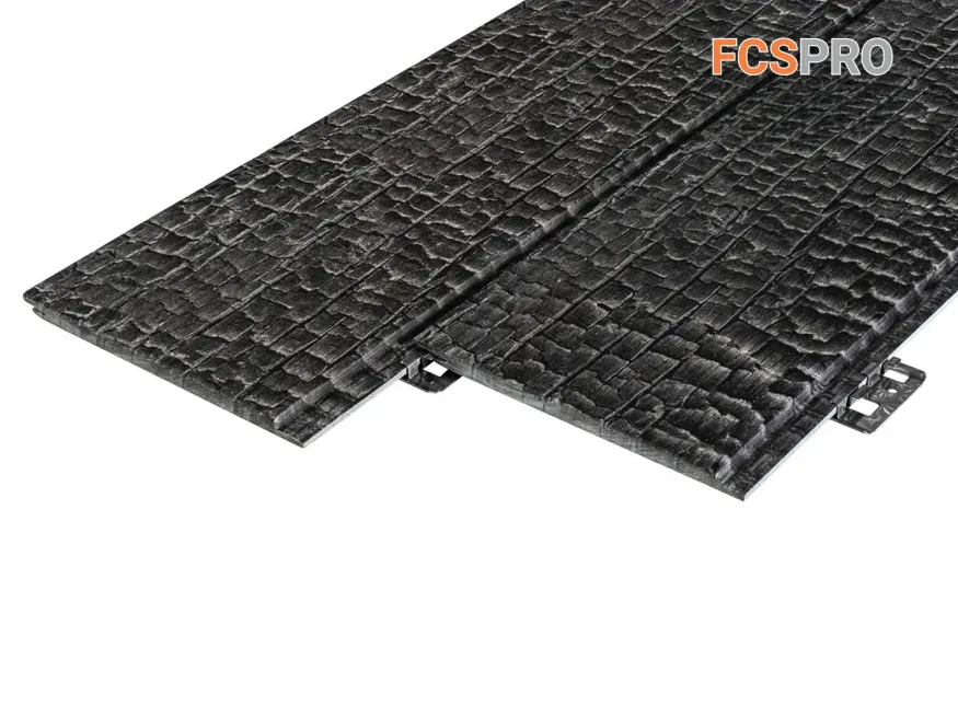 Фиброцементная панель FCSPRO Decor Wood Click Угольное купить в Новороссийске