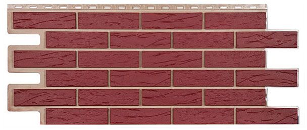 Фасадная панель T-Сайдинг, Кирпич Саман Красный купить в Новороссийске