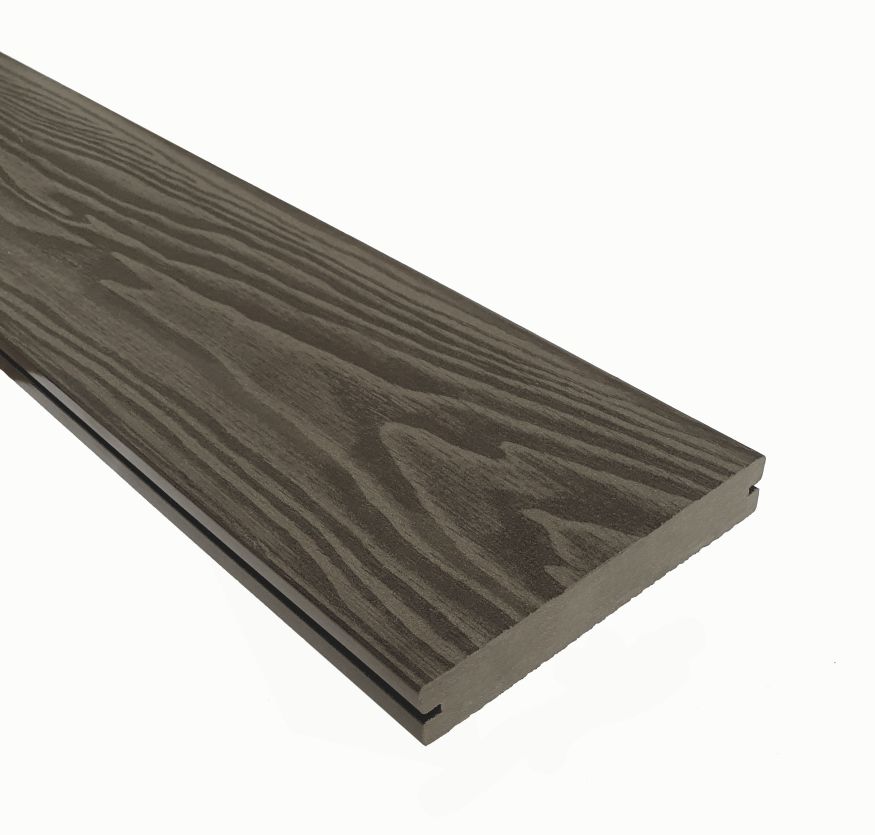 Террасная доска ДПК Terrapol Смарт 3D (полнотелая с пазом) Тик Киото купить в Новороссийске