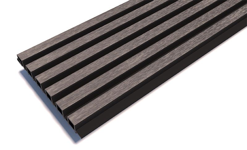 Реечные панели Woodwex, Lines Ultra, Smoke gray купить в Новороссийске