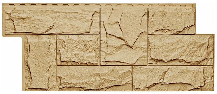 Фасадная панель T-Сайдинг, Гранит Леон ЭКО-1 Крем купить в Новороссийске