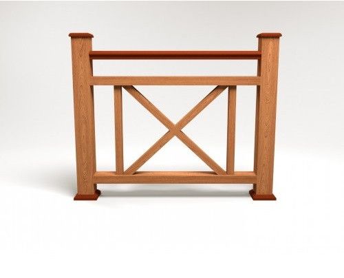 Ограждение из ДПК FG2 терракотового цвета купить в Новороссийске