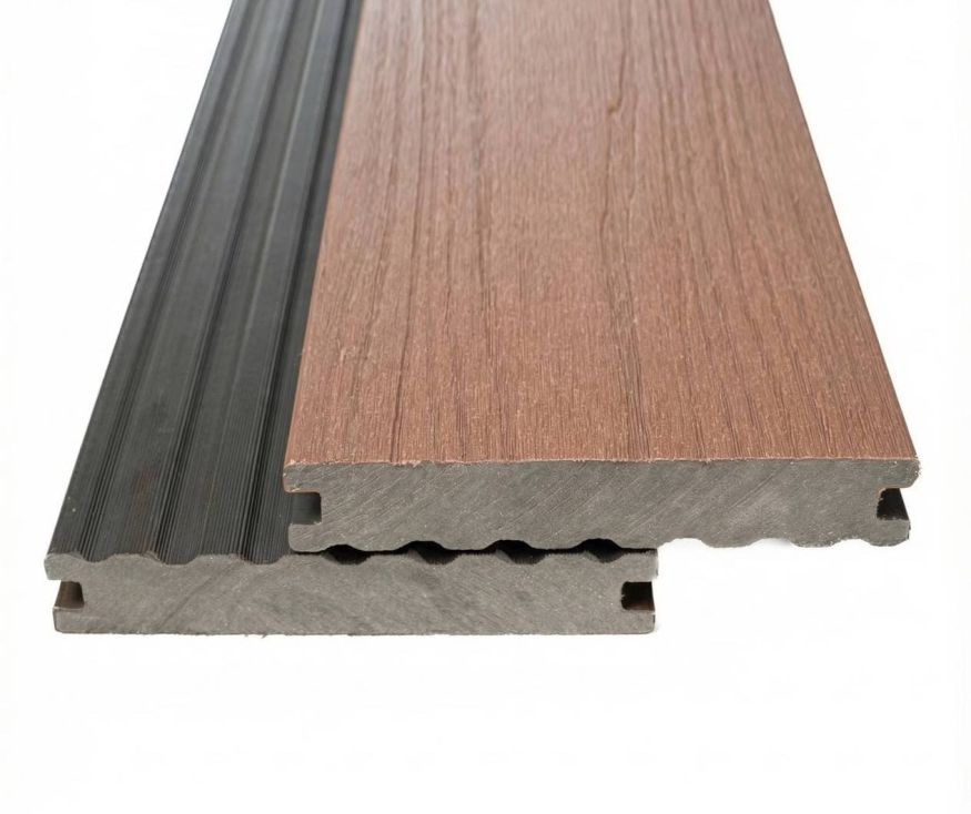 Террасная доска Экодекинг Скай коэкструзия полнотелая, Тик купить в Новороссийске