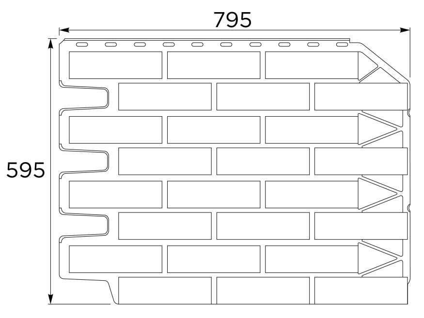 Фасадная панель FineBer, Баварский кирпич, Терракота купить в Новороссийске