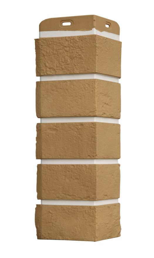 Угол наружный Grand Line, Состаренный кирпич Design Plus, Солома (Белый шов) купить в Новороссийске